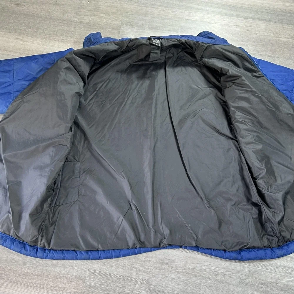 The North Face Jacket‎ Mens Large Blue Puffer Full Zip Insulated Lined Pockets